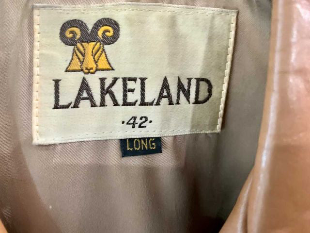 70s Leather Coat with Belt By Lakeland - Hamlets Vintage