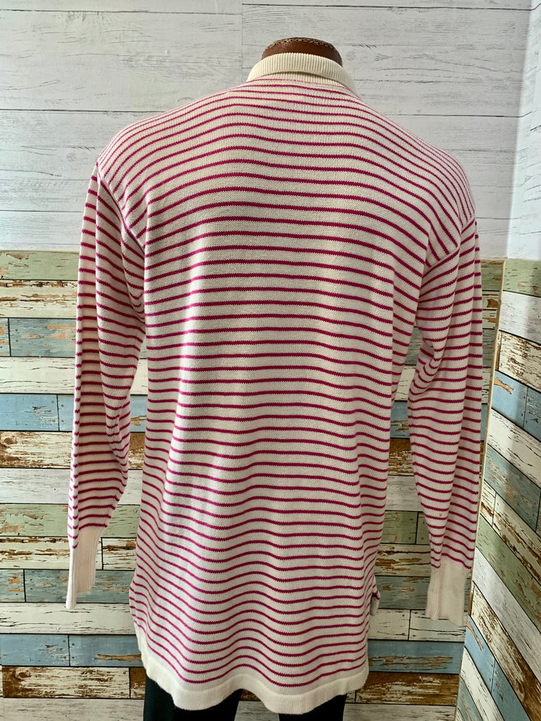 90s Polo Long Sleeve Striped Sweater - Hamlets Vintage