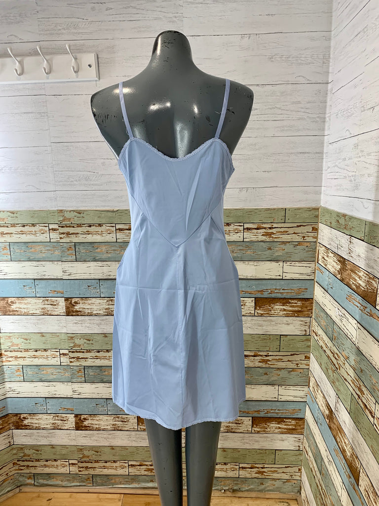 60s Baby Blue Slip Dress - Hamlets Vintage