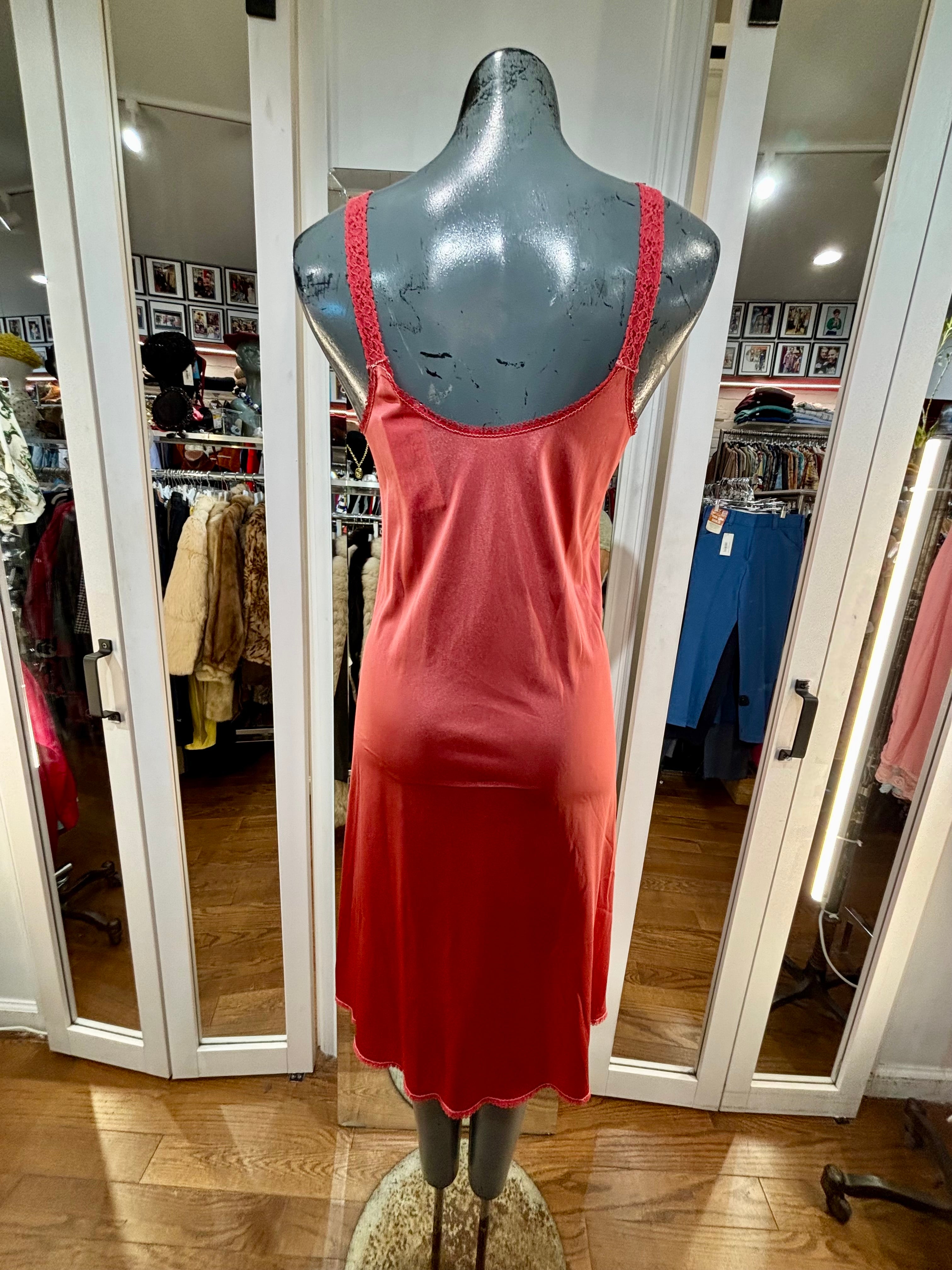 strapless open back dress Rouge Scarlet Slip Dress main image 0