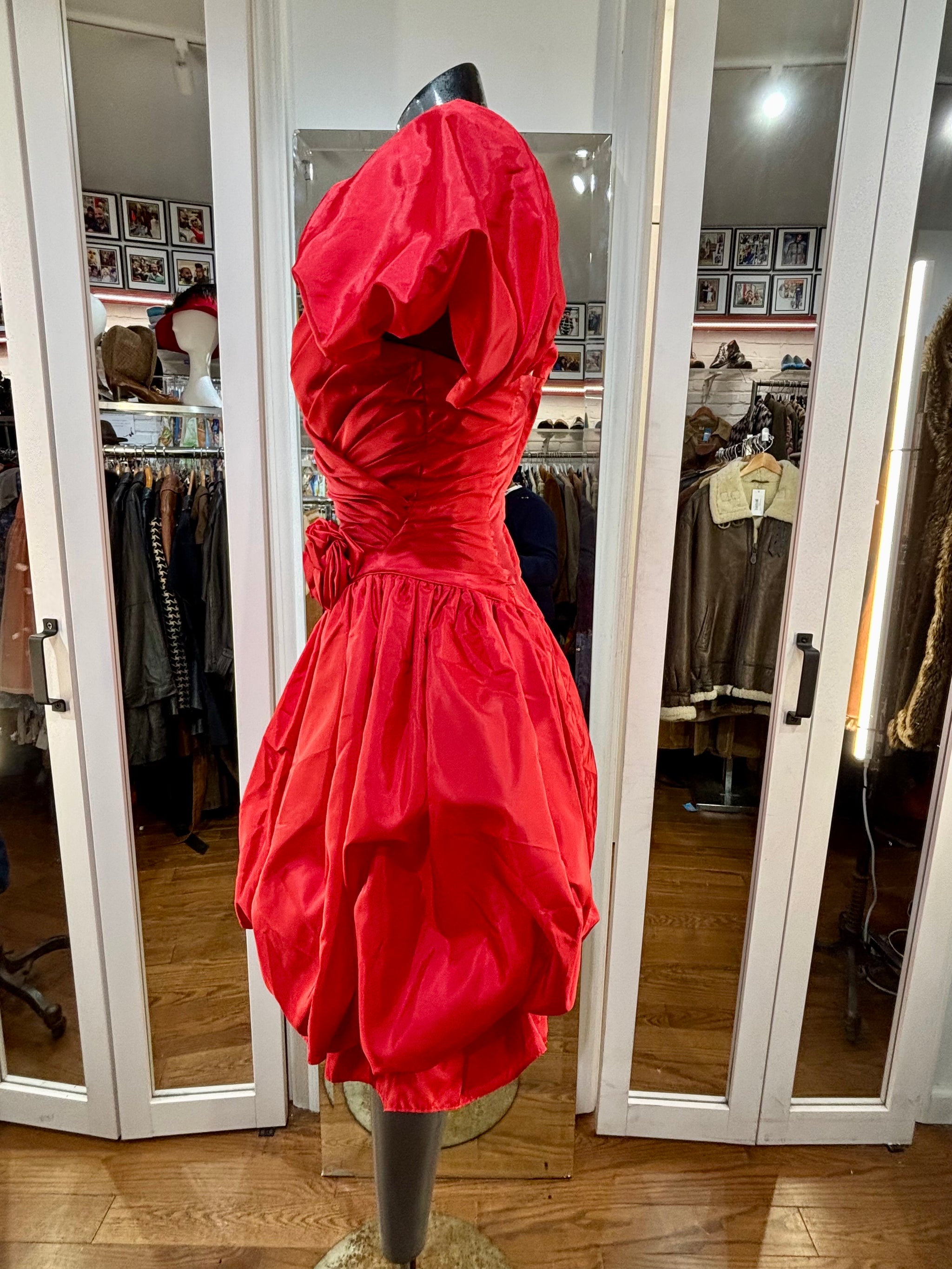 80’s Red Party Dress