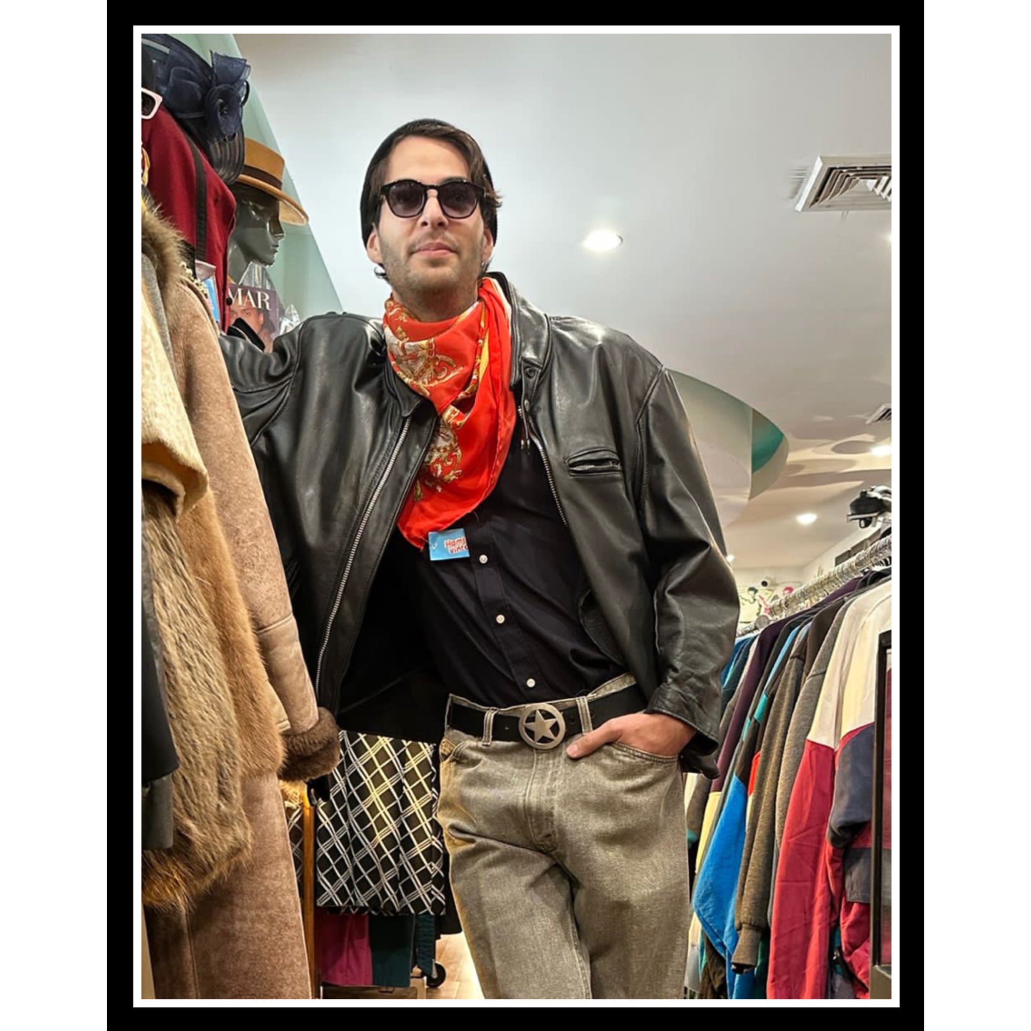 90s★BRANDED GARMENTS★MA-1★USA製 90's Black Leather Jacket by Branded Garments Inc – Hamlets Vintage