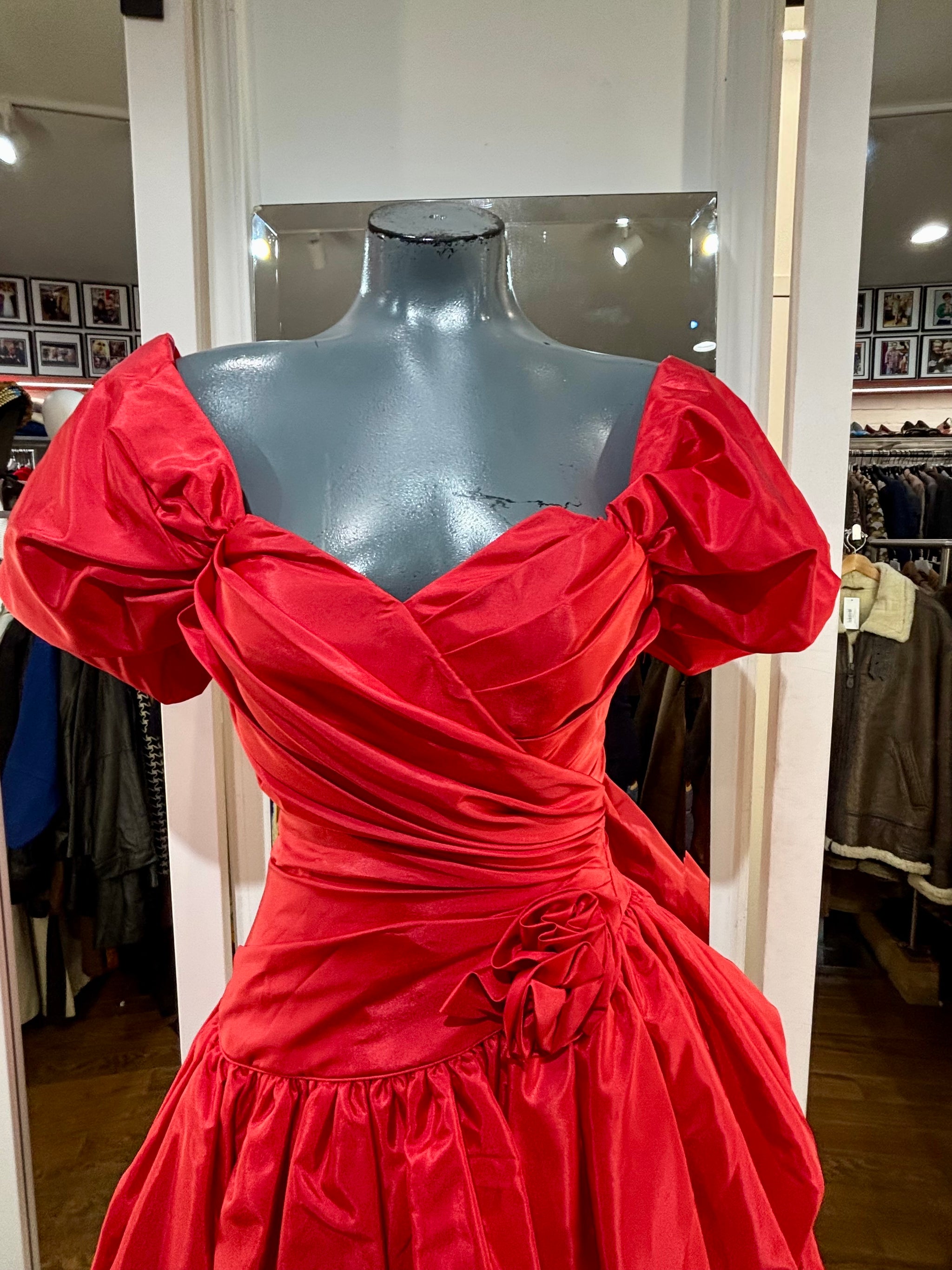 80 prom dress 80's Red Party Dress – Hamlets Vintage