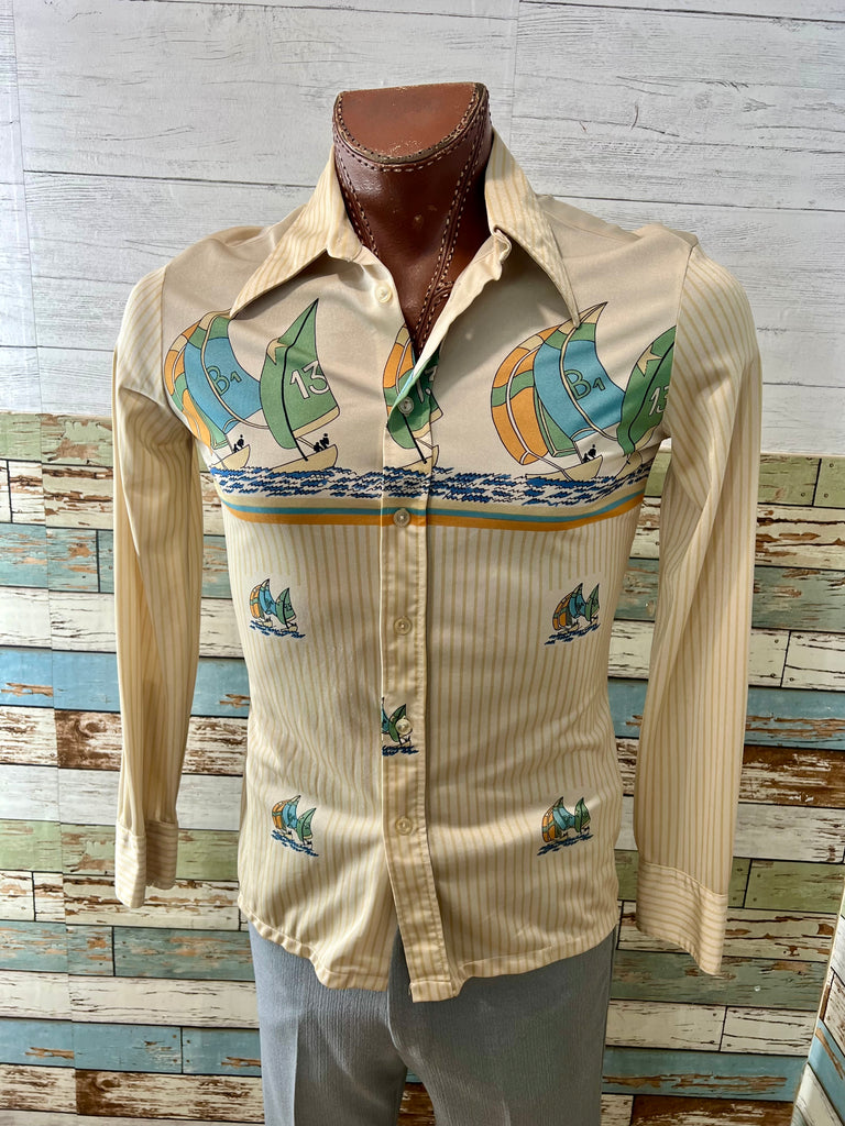 RARE Unisex NIK NIK Shirt/70s Disco Shirt/70s Nik Nik/70s Fashion/70s  Futuristic Shirt/vintage Nik Nik/disco Shirt/near Mint Condition -   Israel
