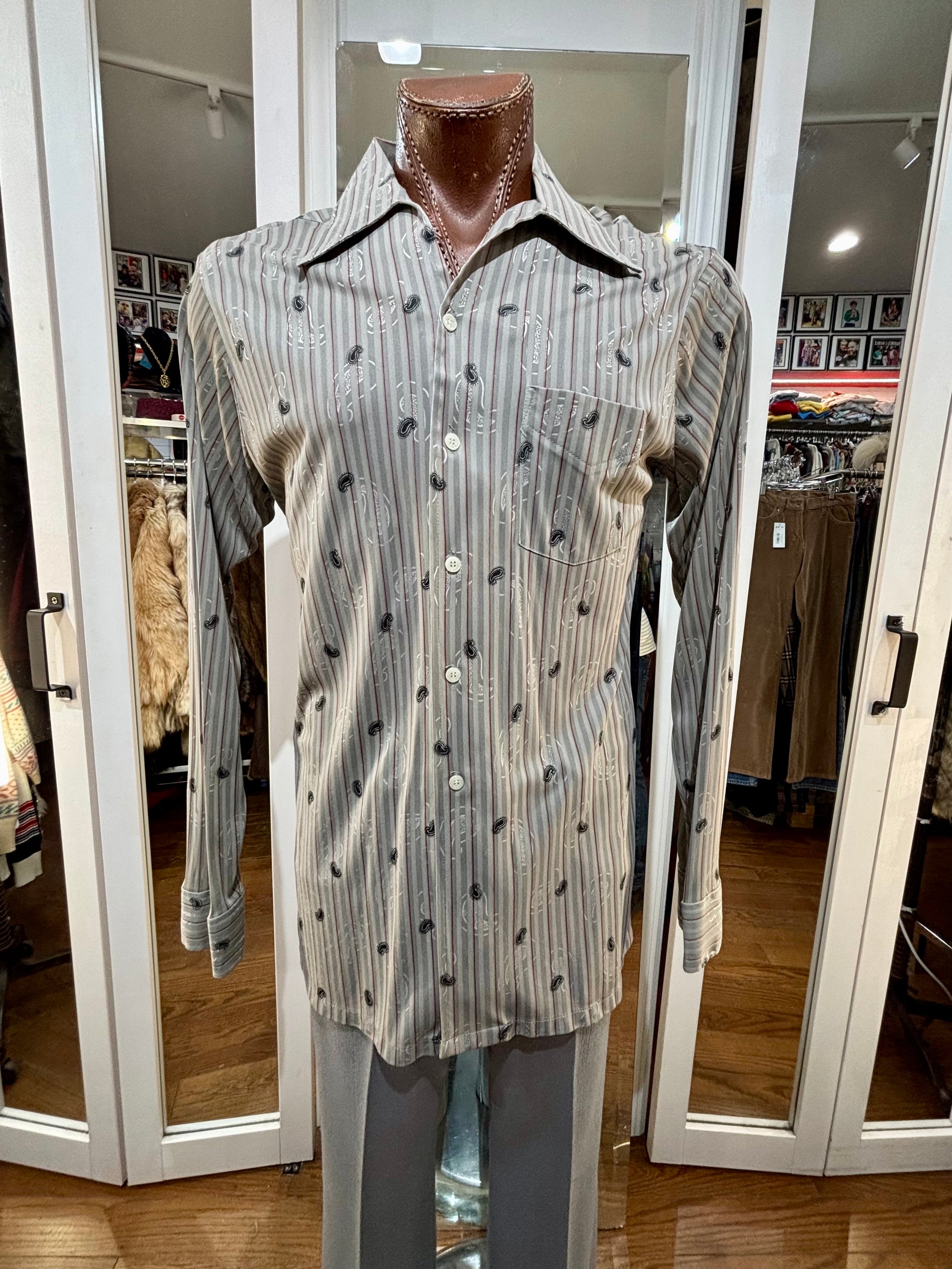 enro dress shirts Button Down Collar Non-Iron Long Sleeve Shirt British Tan / 16.5 36/37 Armpit To Armpit) Enro LS Dress Shirt 165739