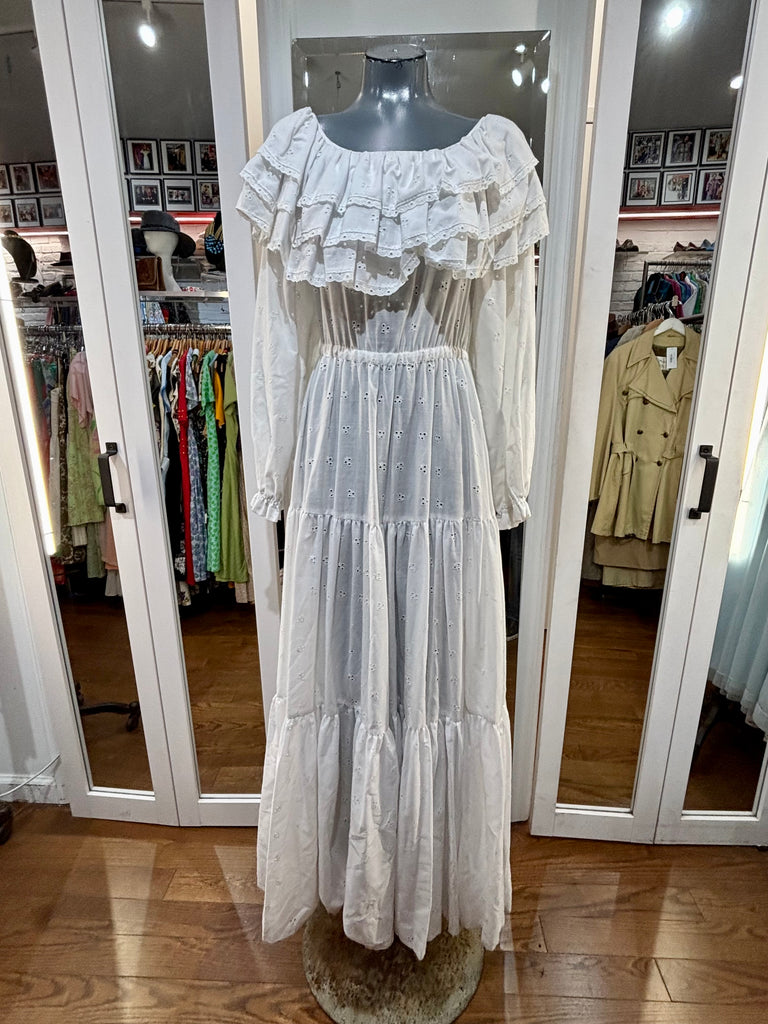 70's Ejele Boho Long Sleeve Maxi Dress Hamlets Vintage 70's Ejele Boho Long Sleeve Maxi Dress Hamlets Vintage