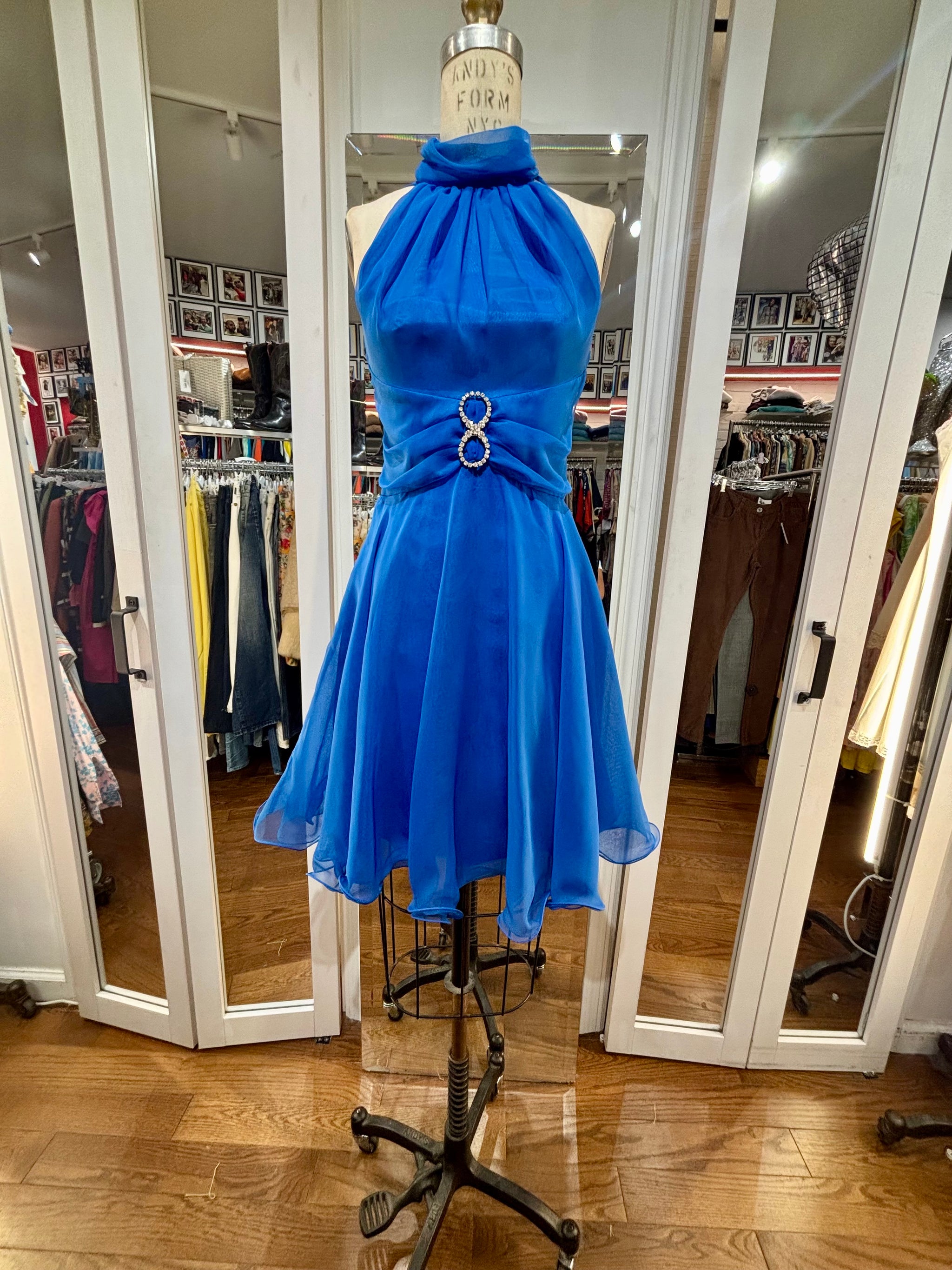 royal blue flare dress Anele Royal Blue Flared Dress 3XL