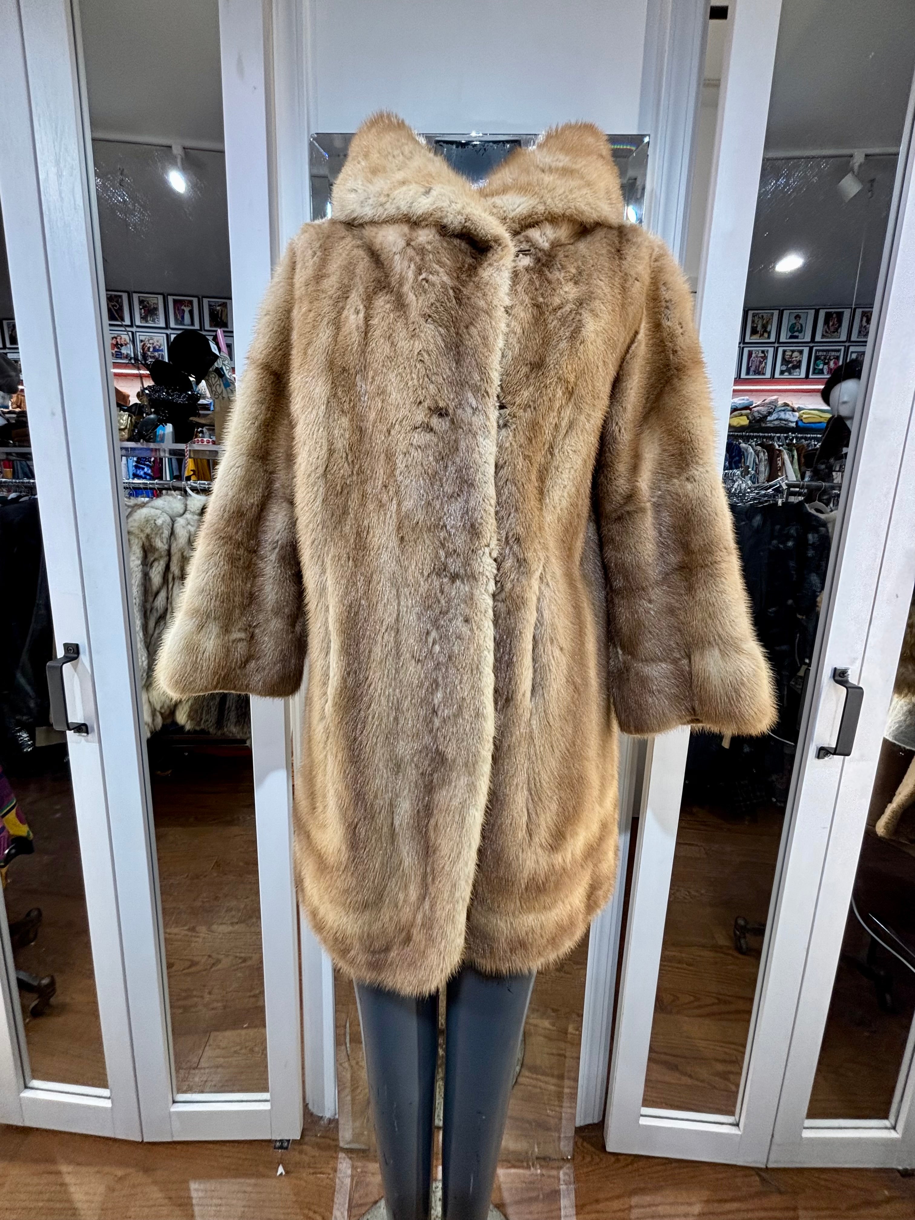 Minkページ 60's Beige Mink Fur 3/4 Length
