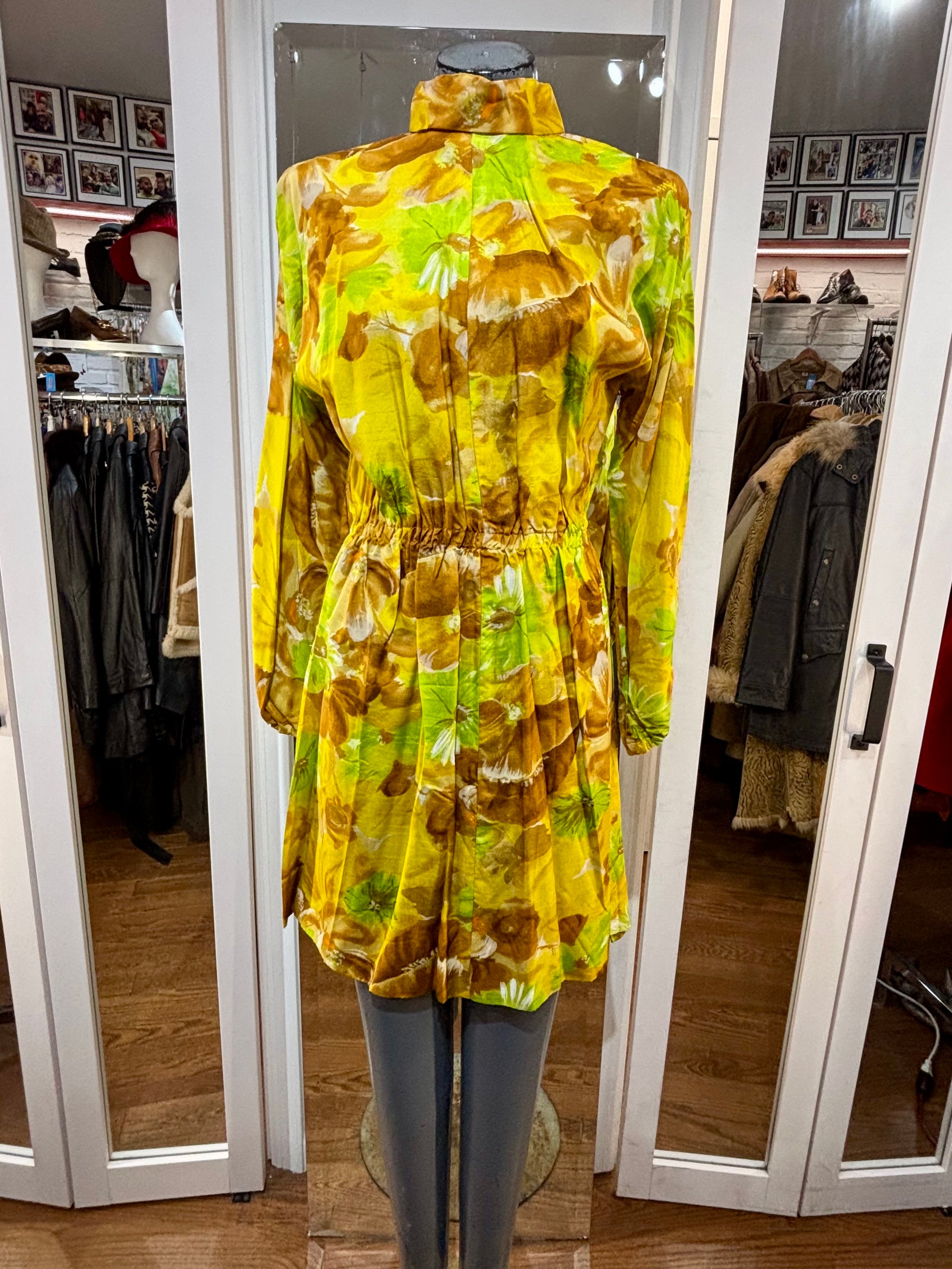 maxi dresses for mature women Watercolor Print Relaxed Short Sleeve Dress  Jolie Vaughan Boutique
