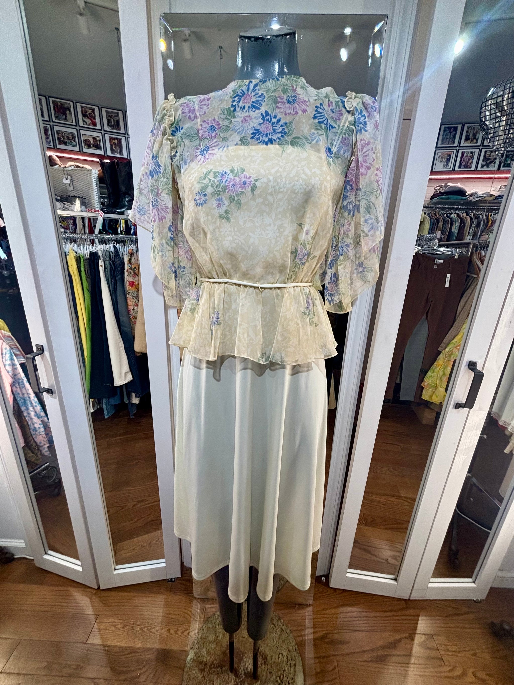 sheer flower dress 3-D Jewel Corset Bodice Mesh A-line Long GLGL3377 Soft waves or a sleek bun will complement the neckline beautifully Floral Sheer Dress See Through