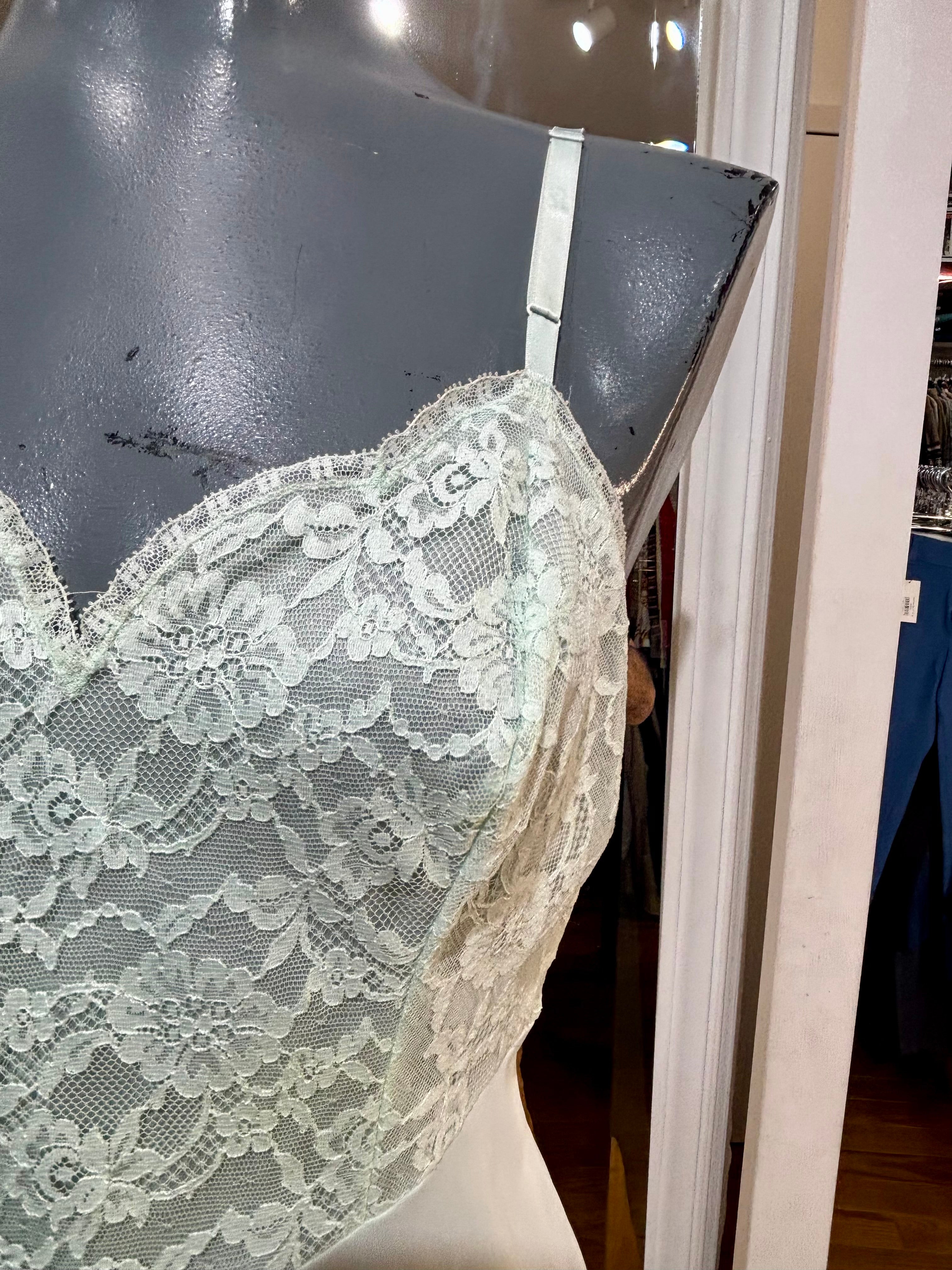 white lace and mint dress Mint Green Lace Top A-Line Maxi Dress FancyVestido