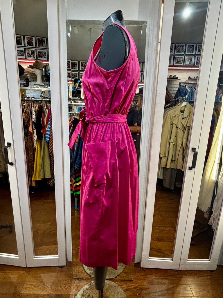80's Going 50's Hot Pink Fit And Flare Style Dress By Majestic Hamlets Vintage 80's Going 50's Hot Pink Fit And Flare Style Dress By Majestic Hamlets Vintage