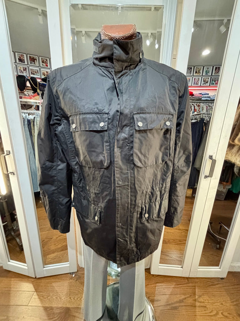 00's Black Field Jacket By Versace Sports