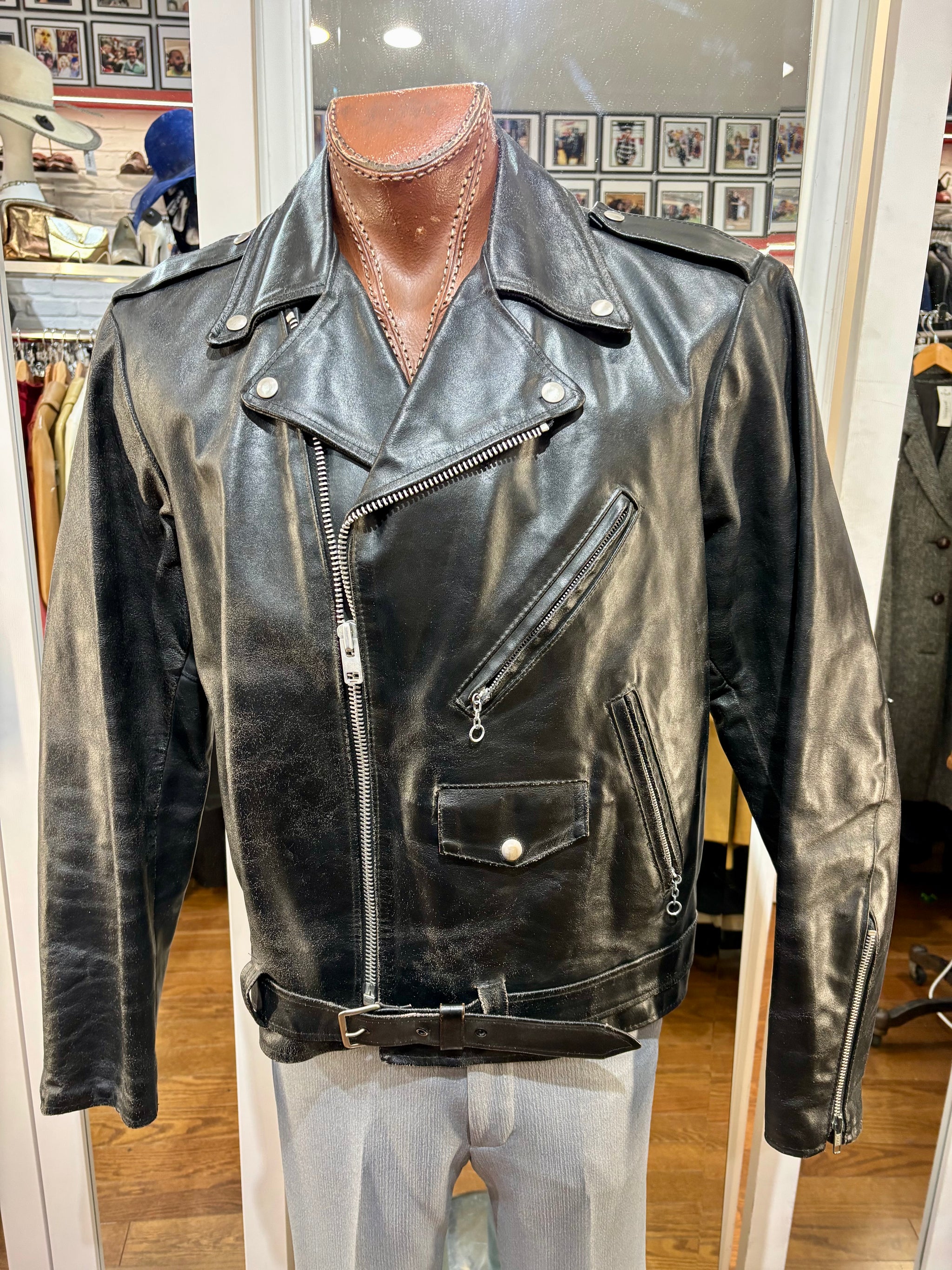 Genuine Leather shops Jacket Vintage Sears Canada