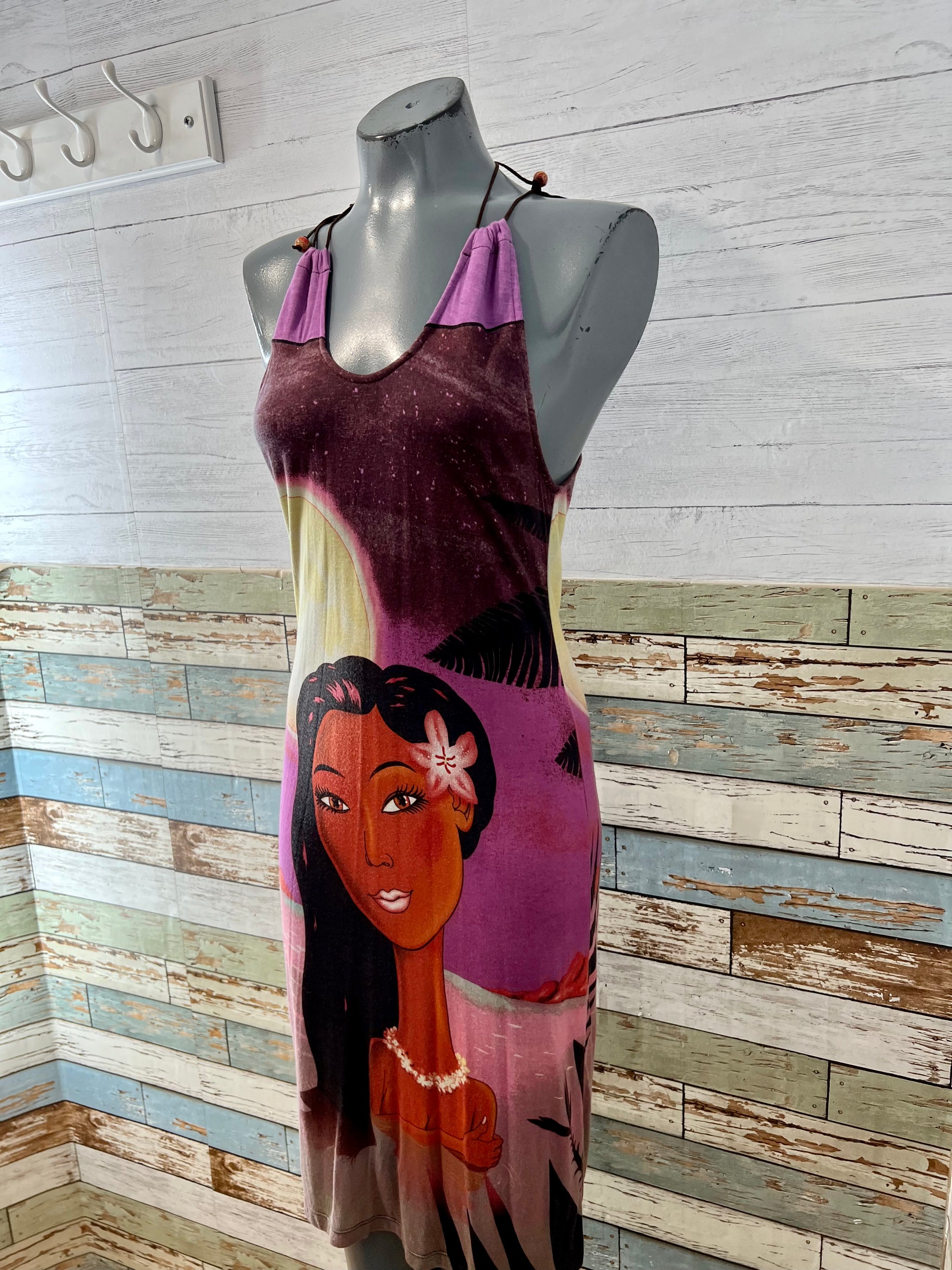 custo barcelona maxi dress 90's Purple Multicolor Girl Print Summer Dress By Custo Barcelona – Hamlets  Vintage