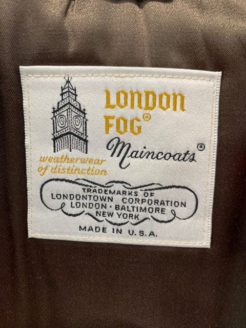 80s London Fog Maincoats Khaki Trench Coat - Hamlets Vintage