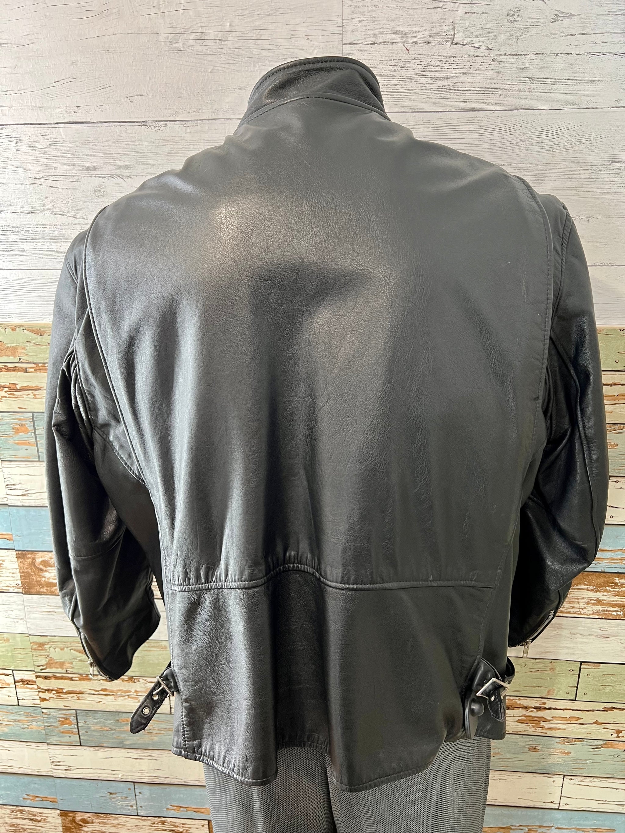 90's Black Leather Jacket by Branded Garments Inc – Hamlets Vintage