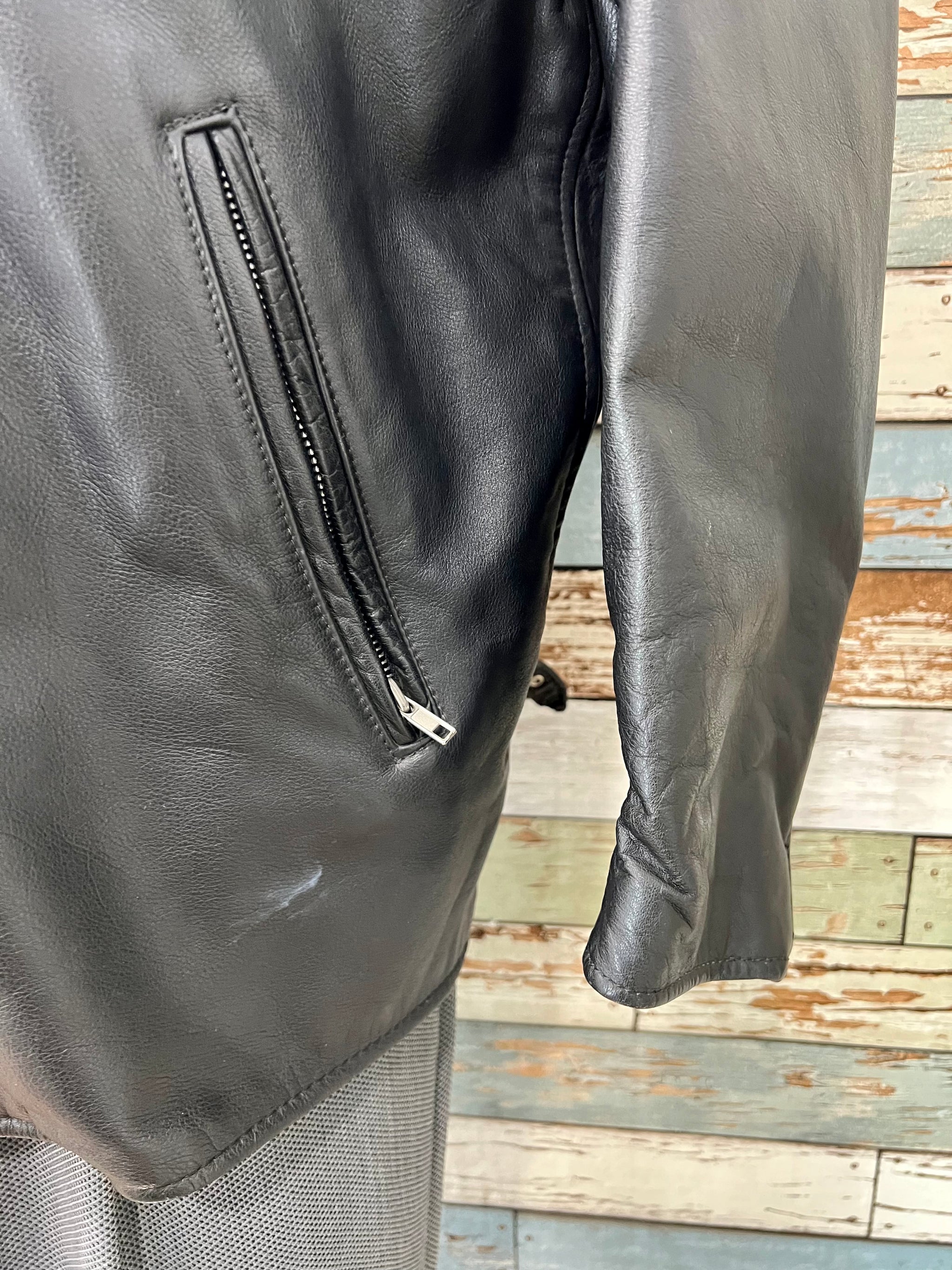 90's Black Leather Jacket by Branded Garments Inc – Hamlets Vintage