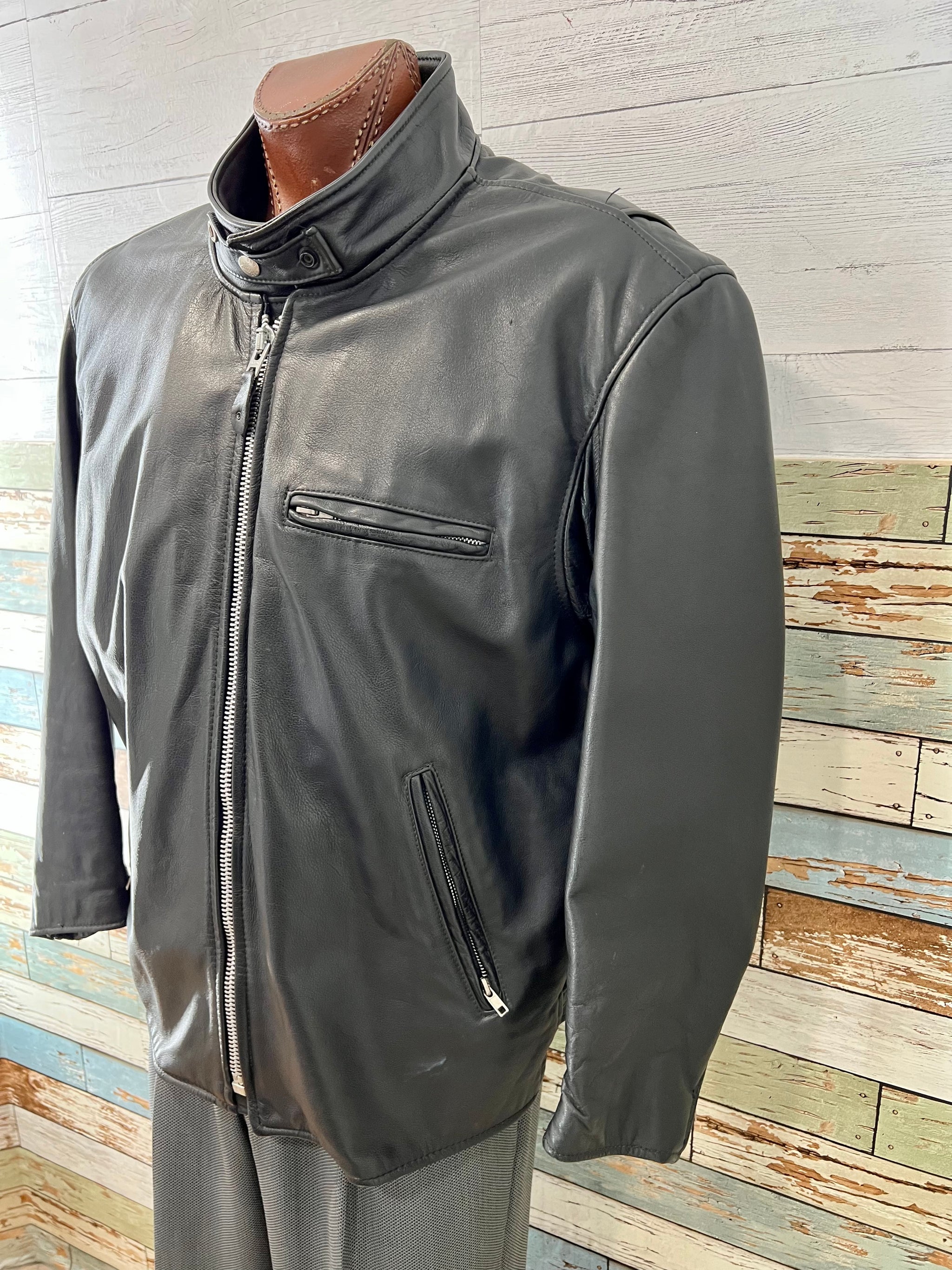 90's Black Leather Jacket by Branded Garments Inc – Hamlets Vintage