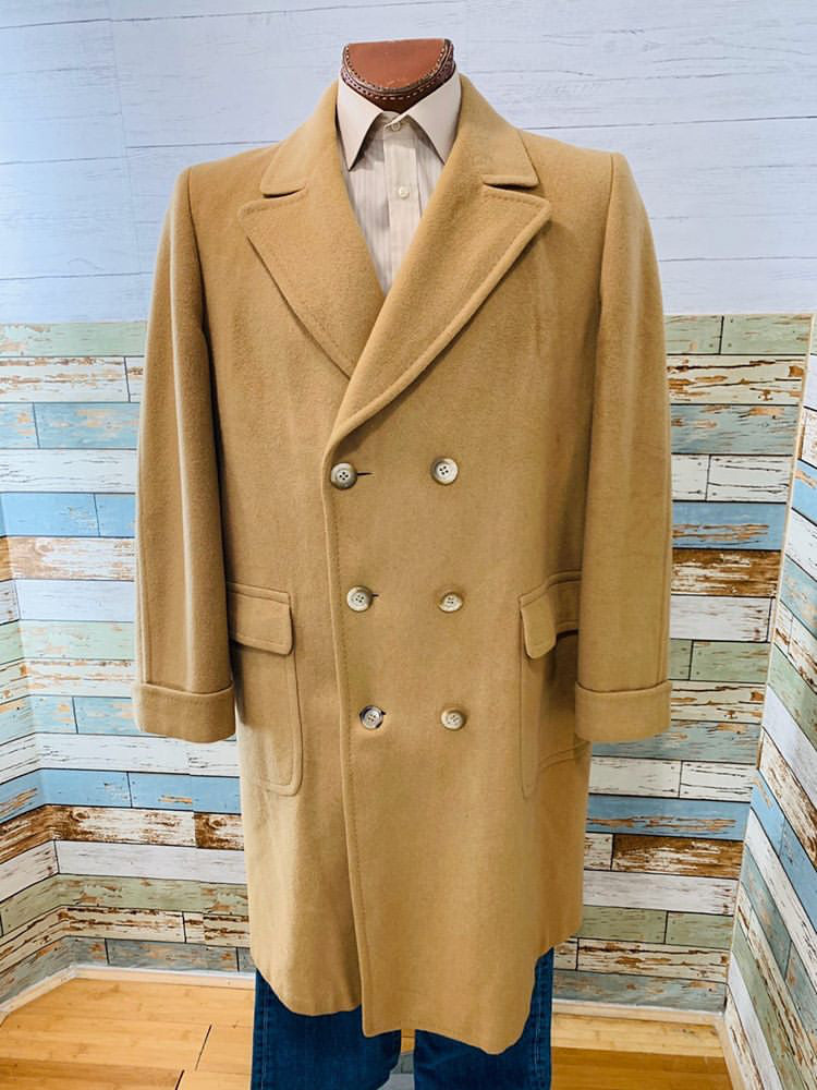90s - Double Breasted Over Coat - Hamlets Vintage
