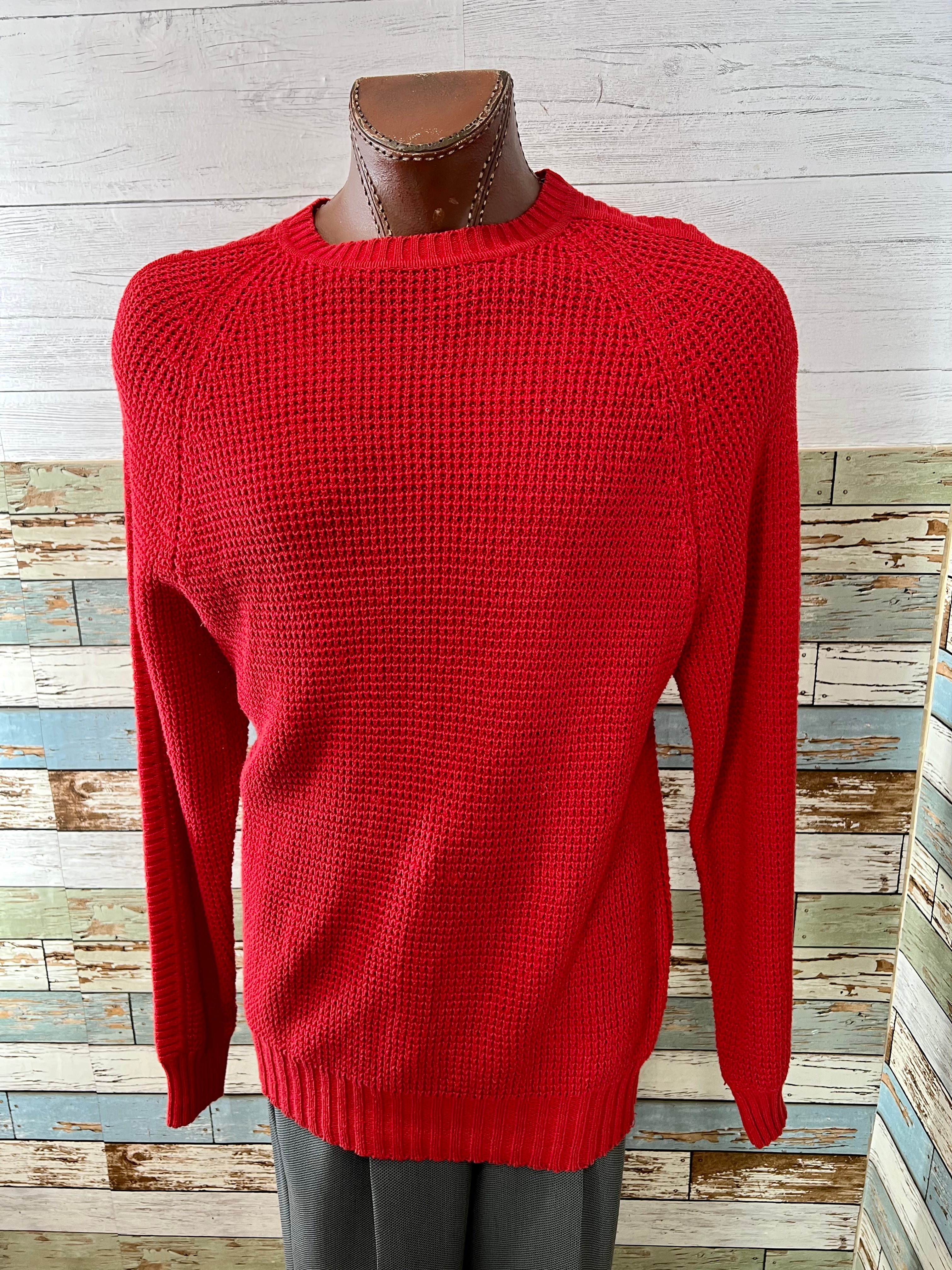 80's Red Crewneck knit Gap Sweater – Hamlets Vintage