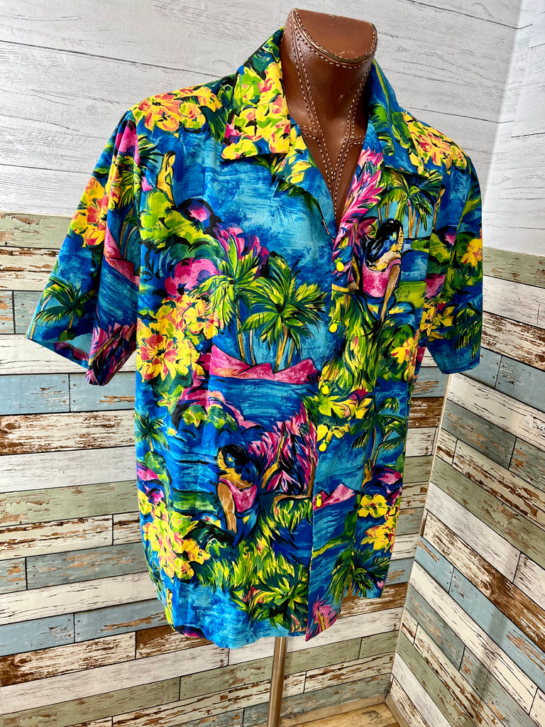 60’s Hawaiian Short Sleeve Shirt - Hamlets Vintage