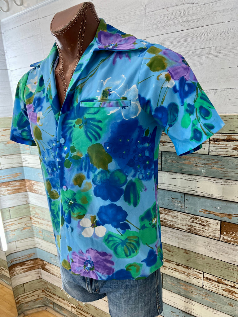 70’s Alfred Shaheen Waikiki Hawaiian Short Sleeve Shirt - Hamlets Vintage