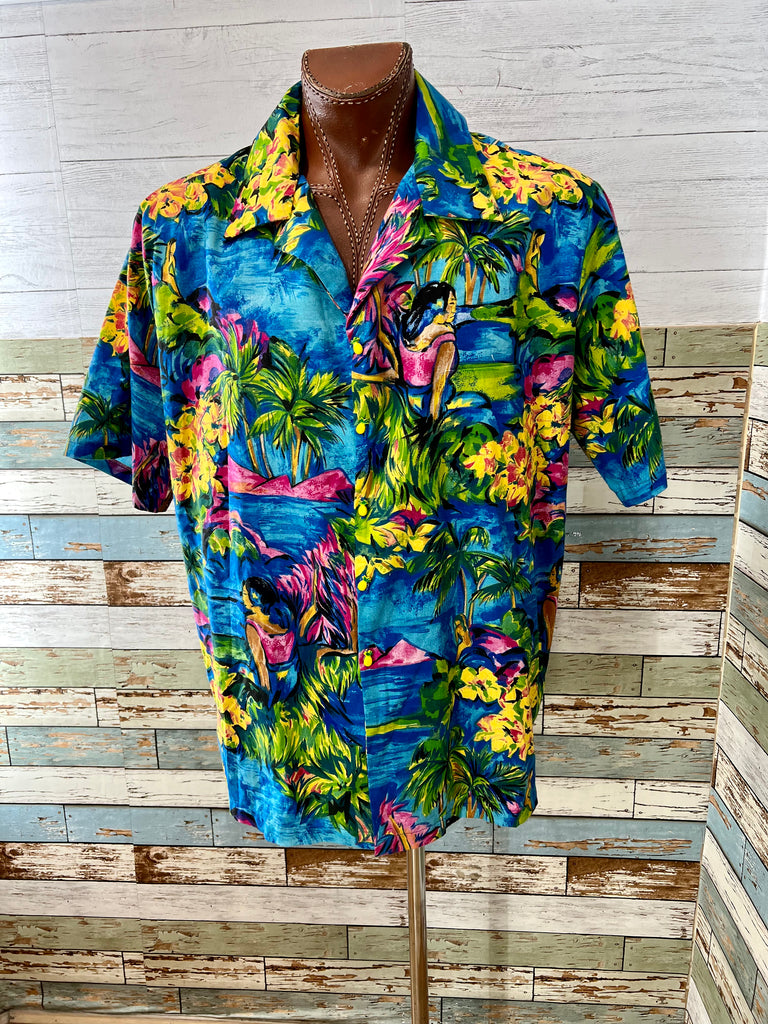 60’s Hawaiian Short Sleeve Shirt - Hamlets Vintage