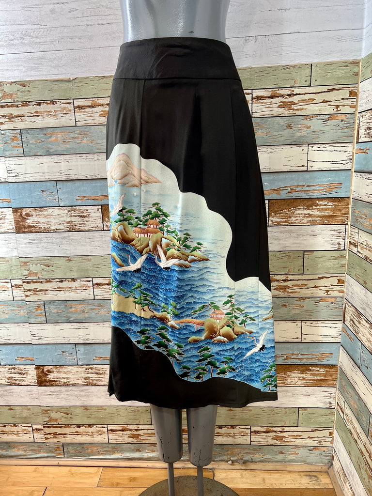 50’s 60’s Landscape Printed Midi Skirt - Hamlets Vintage
