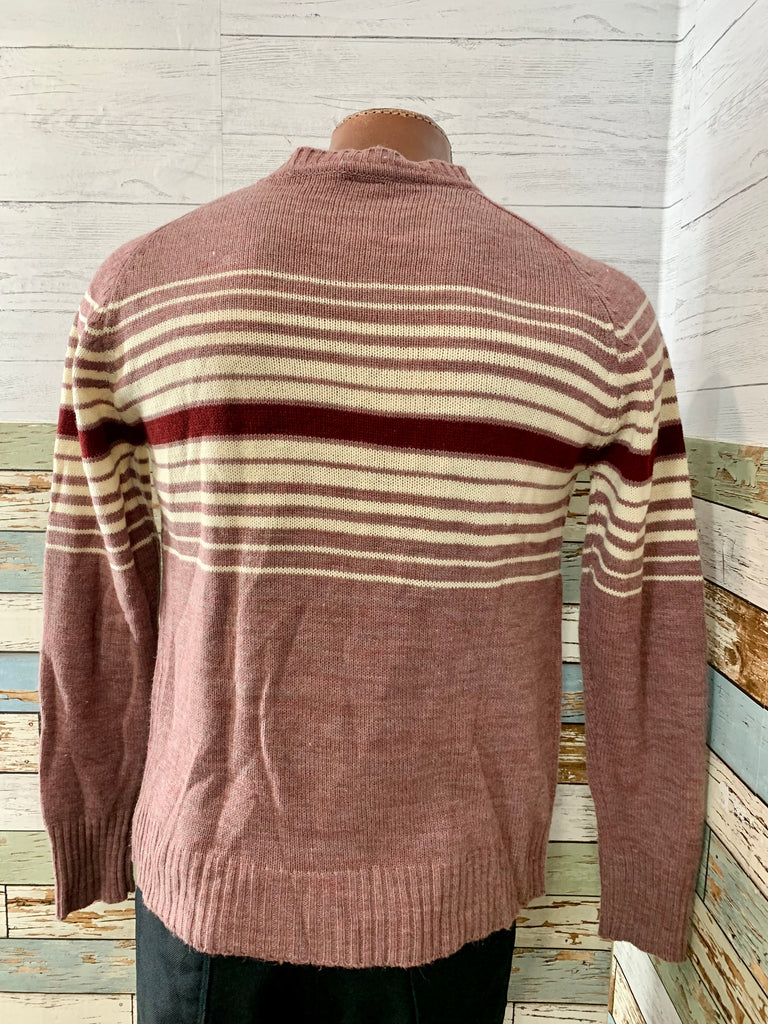 80’s Crewneck Stripe Sweater - Hamlets Vintage