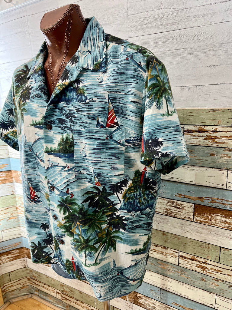 70’s Kensington California Hawaiian Short Sleeve Shirt - Hamlets Vintage